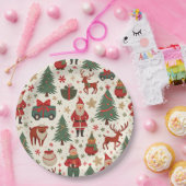 Assiettes En Carton Plaques de Noël (Fête)