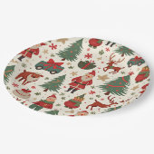 Assiettes En Carton Plaques de Noël (Angle)