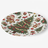 Assiettes En Carton plaques de Noël (Angle)