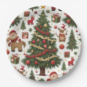Assiettes En Carton plaques de Noël (Devant)