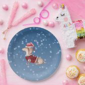 Assiettes En Carton Plaques de Noël Dachshund Chien (Fête)