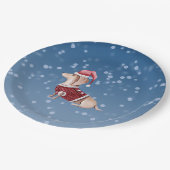 Assiettes En Carton Plaques de Noël Dachshund Chien (Angle)
