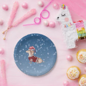 Assiettes En Carton Plaques de Noël Dachshund Plaques de papier de chi (Fête)