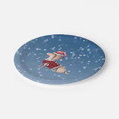Assiettes En Carton Plaques de Noël Dachshund Plaques de papier de chi (Angle)