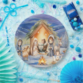 Assiettes En Carton Plaques de Noël de Nativité (Fête)