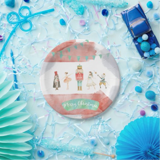 Assiettes En Carton Plaques de Noël de Nutcracker (Fête)