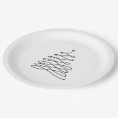 Assiettes En Carton Plaques de Noël des arbres (Angle)