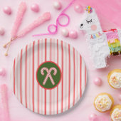 Assiettes En Carton Plaques de Noël/menthe poivrée (Fête)