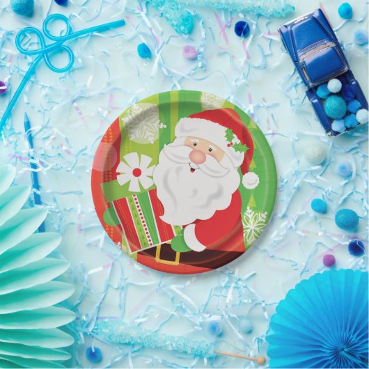 Assiettes En Carton Plaques de Noël père Noël (Fête)