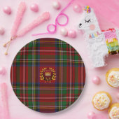 Assiettes En Carton Plaques de Noël Tartan Zazzle (Fête)