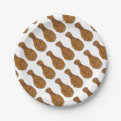 Assiettes En Carton Plaques de nourriture Soul de poule de poulet frit (Devant)