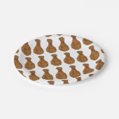 Assiettes En Carton Plaques de nourriture Soul de poule de poulet frit (Angle)