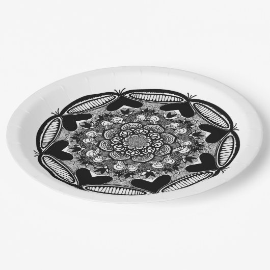 Assiettes En Carton Plaques de papier (Angle)