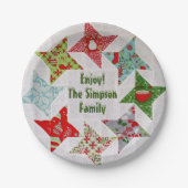 Assiettes En Carton Plaques de papier à écaille de Noël (Devant)