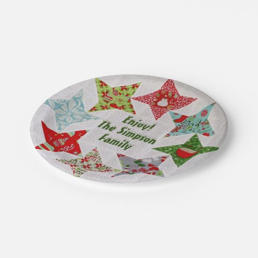 Assiettes En Carton Plaques de papier à écaille de Noël (Angle)