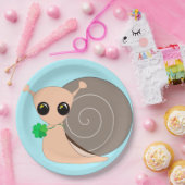 Assiettes En Carton Plaques de papier à escargot Lucky - personnalisab (Fête)