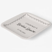 Assiettes En Carton Plaques de papier à Fête des mariées à franges (Angulaire)