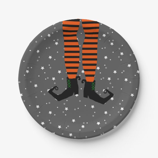 Assiettes En Carton Plaques de papier à feuille sorcière (Devant)