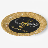 Assiettes En Carton Plaques de papier à notes musicales étonnantes, no (Angle)