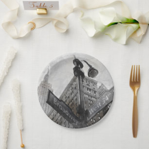 Assiettes En Carton Plaques de papier à panneau du coin de large aquar