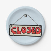 Assiettes En Carton Plaques de papier à panneau fermé (Devant)