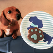 Assiettes En Carton Plaques de papier à papier pour chiens de Dachshun