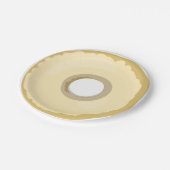 Assiettes En Carton Plaques de papier à pâte beurrée Crème jaune Dough (Angle)