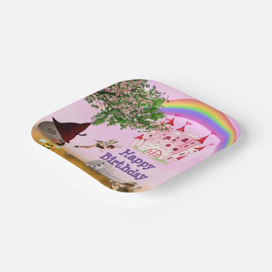 Assiettes En Carton Plaques de papier à pâte de fée (Angulaire)