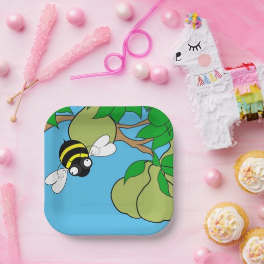 Assiettes En Carton Plaques de papier à poires (Fête)