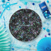 Assiettes En Carton Plaques de papier à poussière étoilée (Fête)