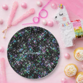 Assiettes En Carton Plaques de papier à poussière étoilée (Fête)