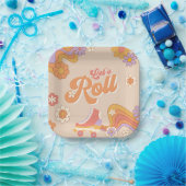 Assiettes En Carton Plaques de papier à roulettes super (Fête)