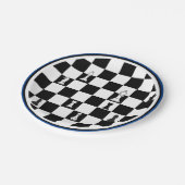 Assiettes En Carton Plaques de papier à thème d'échecs - Élégant échiq (Angle)
