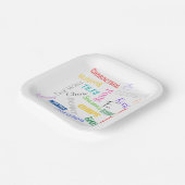 Assiettes En Carton Plaques de papier à thème Mahjong 7" (Angulaire)