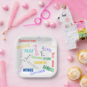 Assiettes En Carton Plaques de papier à thème Mahjong 7" (Fête)