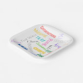 Assiettes En Carton Plaques de papier à thème Mahjong 7" (Angulaire)