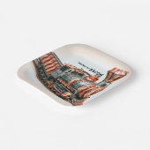 Assiettes En Carton Plaques de papier à thème Novelty Bacon (Angulaire)