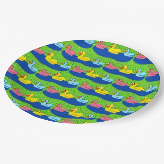 Assiettes En Carton Plaques de papier à trois canards (Angle)