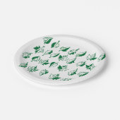 Assiettes En Carton Plaques de papier Alphabet vert (Angle)