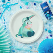 Assiettes En Carton Plaques de papier âne mignonnes (Fête)