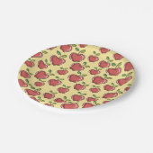 Assiettes En Carton Plaques de papier Apple rouge frais (Angle)