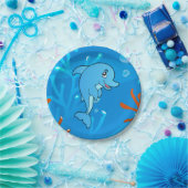 Assiettes En Carton Plaques de papier aquatique Dolphin Ocean (Fête)