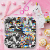 Assiettes En Carton Plaques de papier arc-en-ciel (Fête)