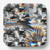 Assiettes En Carton Plaques de papier arc-en-ciel (Recto)