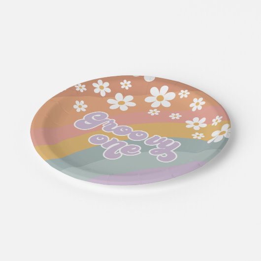 Assiettes En Carton Plaques de papier arc-en-ciel super (Angle)