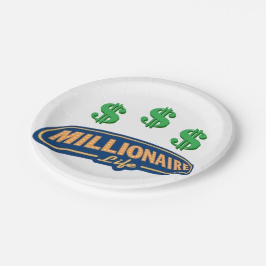 Assiettes En Carton Plaques de papier argent (Angle)