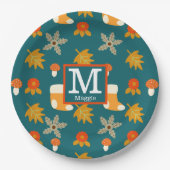 Assiettes En Carton Plaques de papier automne personnalisées (Devant)