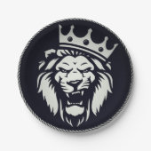 Assiettes En Carton Plaques de papier avec conception lion (Devant)
