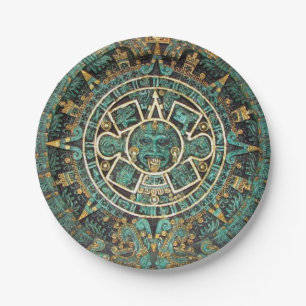 Assiettes En Carton Plaques de papier, Aztec