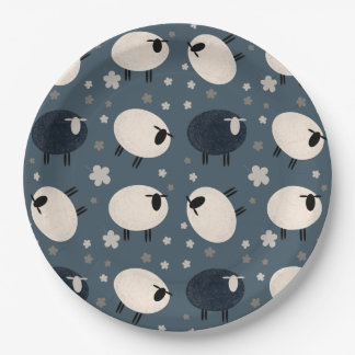 Assiettes En Carton Plaques de papier Baa Baa Black Sheep